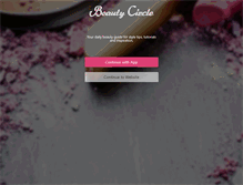 Tablet Screenshot of beautycircle.com